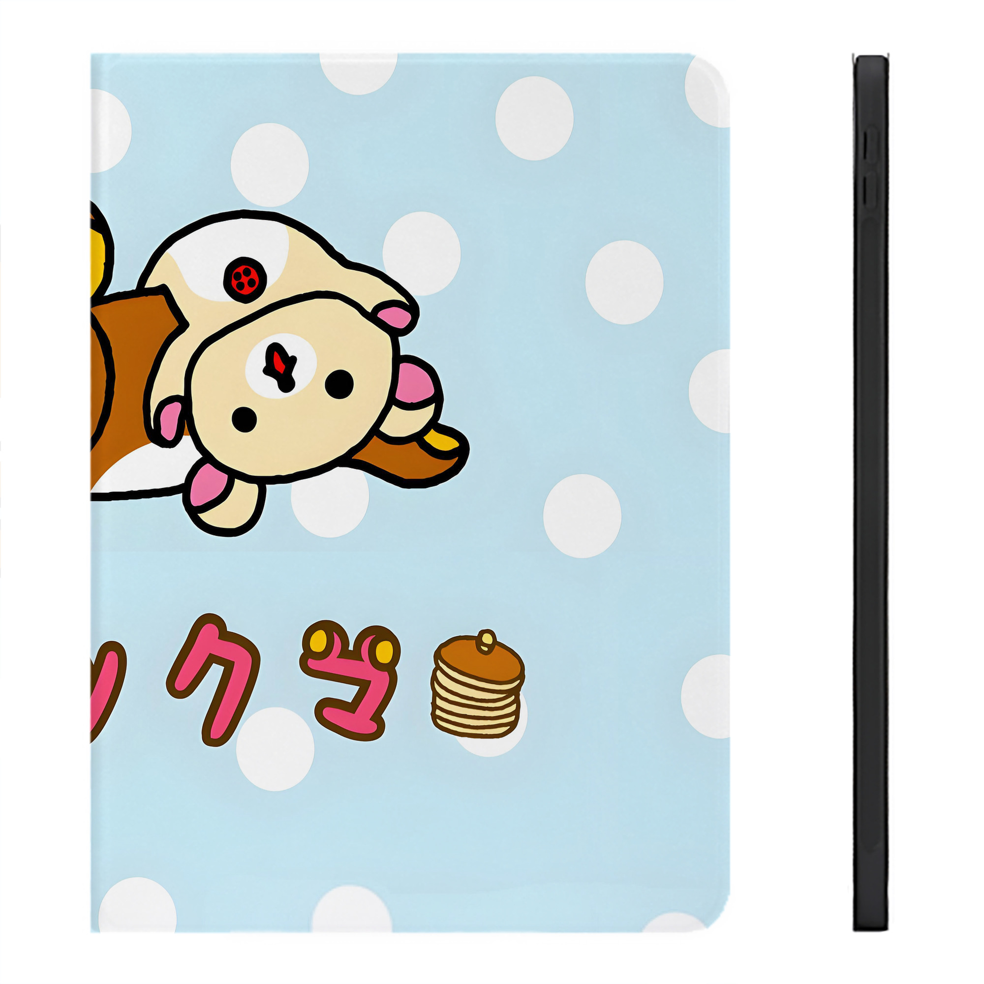 （画像用） リラックマ リラックマ キイロイトリ Rilakkuma Korilakkuma Kiiroitori IPadケース ペンホルダー付き ブックスタイルデザイン